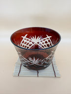 Kyoto Kiriko-Glass red