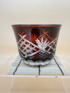 Kyoto Kiriko-Glass red