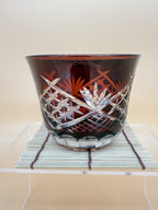 Kyoto Kiriko-Glass red