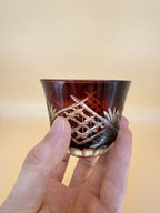 Kyoto Kiriko-Glass red